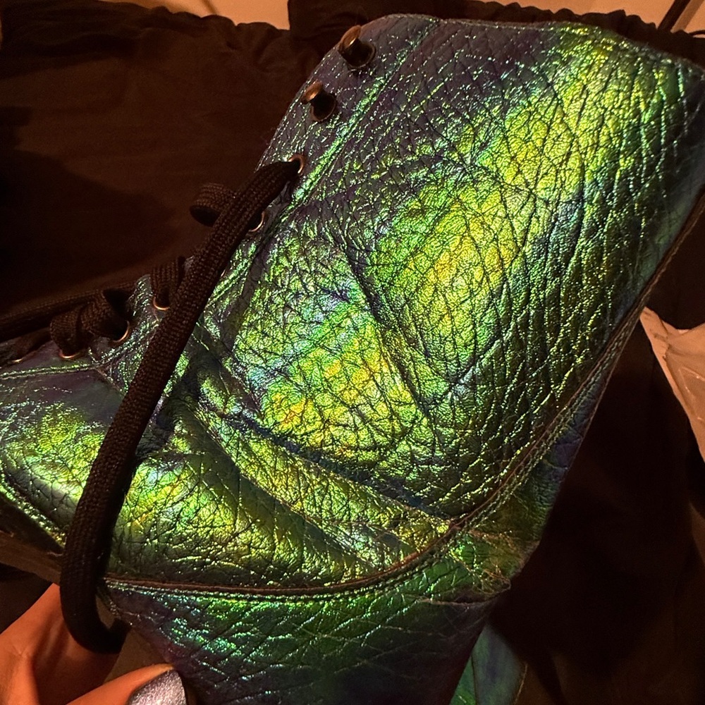 Iridescent Combat Boots - Picture 7 of 7